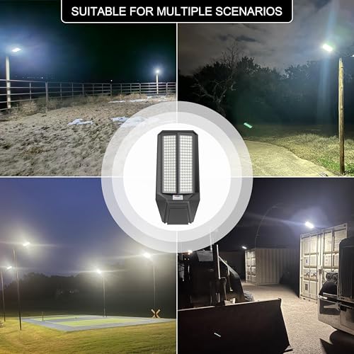 loyoele Bright Solar Street Light Motion Sensor, 11000W Commercial Outdoor - size: XL-11000-2 Pack