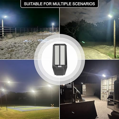 loyoele Bright Solar Street Light Motion Sensor, 11000W Commercial Outdoor - size: XL-11000-2 Pack