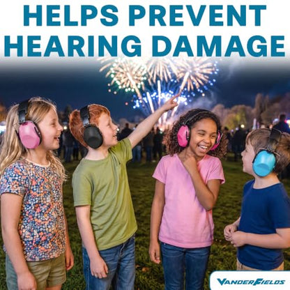 Kids Noise Canceling Headphones - 31 dB (2K Hz) - Ear Protection Earmuffs - color: Black