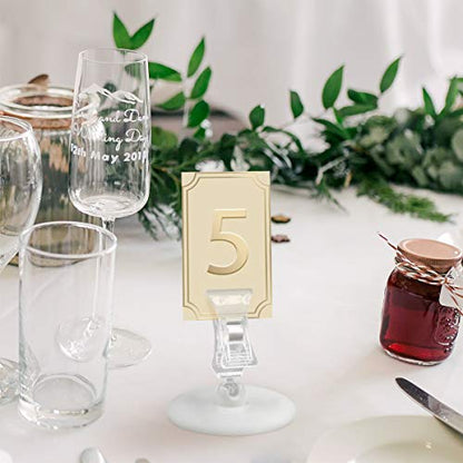 eZAKKA 10Pcs Sign Clips Rotatable Place Card Name Cards Merchandise Display