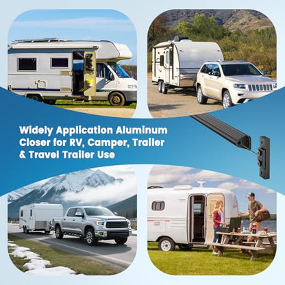 Upgraded RV Screen Door Closer with Adjustable Tension Includes Accessories