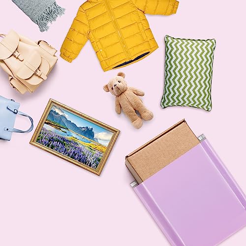 Fuxury Large Poly Mailers 24x24" 300 Pcs, Bulk Shipping Bags for Clothing - color: Light Purple, size: 24x24" 300pcs