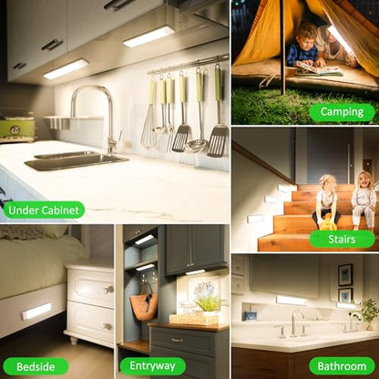 Motion Sensor Under Cabinet Lights, 2-Pack, Neutral White, 8 inch - color: Neutral White, size: 8 inch