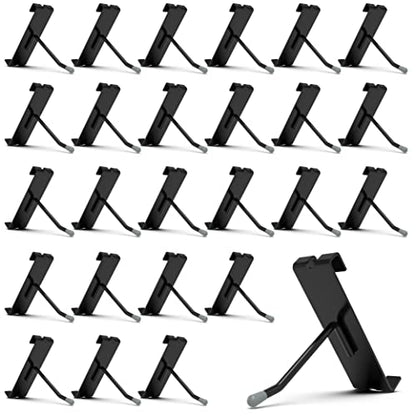 HUHOLE 50 Pack 2 Inch Black Gridwall Hooks Metal Display Hangers - size: 2 Inch