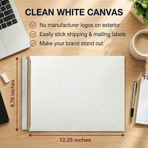 BOX USA Rigid Mailers 9" x 12" (100-Pack) - Cardboard Mailer Envelopes for Photos, Documents, Prints - Stay Flat - size: 9" x 12" (100-Pack)