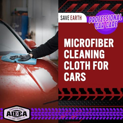 AIDEA Microfiber Cleaning Cloth Blue 10PK, Cleaning Rags 12×12" - color: Blue, size: 10PK