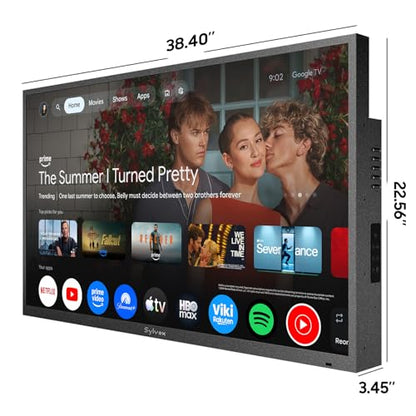 SYLVOX Outdoor QLED TV, 43 inch Weatherproof TV, Smart 4K QLED Television - size: 43-inch, style: Deck Pro QLED 3.0