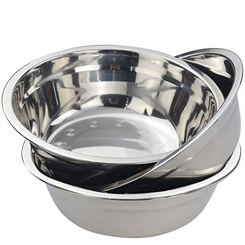 Stainless Steel Mixing Bowls, Metal Mixing Bowls Set, Set of 4