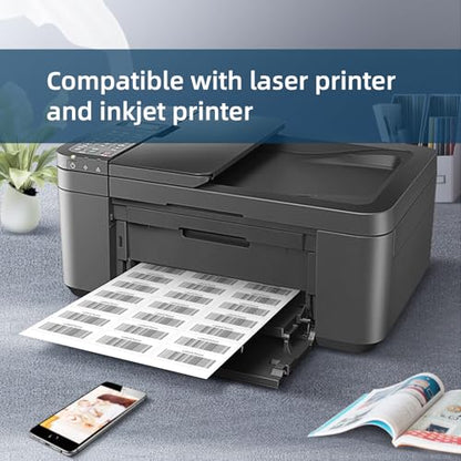 500 Sheets 15000 Pcs 30 Up Labels 1" x2-5/8 Shipping Address Labels for Laser & Inkjet Printers, Mailing Labels 30 per Sheet Return Address Stickers, 30 per Page on US Letter - size: 1x2-5/8---500P