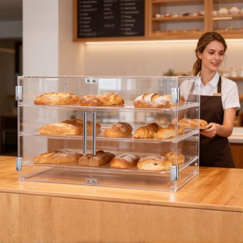 Bakery Display Case for Commercial Countertop 21" x 16.2" x 14.2"