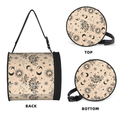 Moon Stars Sun Cylinder Tissue Holder,Toilet Hanging Tissues Box for Bathroom Home Travel - color: Moon Stars Sun