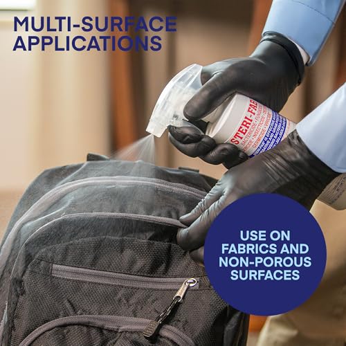 Steri-fab All-in-One Disinfectant & Insecticide Spray – Kills Bed Bugs, Fleas, Mites, Roaches, Viruses, Fungi, & Odors – Quick-Drying, Non-Residual – 16 Ounce Sprayer Bottle & 1 Gallon Jug