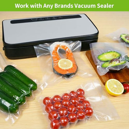 8Pack Vacuum Sealer Rolls 8"x20'(4)+11"x20'(4) for Food Storage - size: 8Pack =8x20(4Pack)+11x20(4Pack)