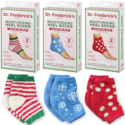 Dr. Frederick's Original Fuzzy Heel Socks (Christmas Edition) - color: Christmas Edition