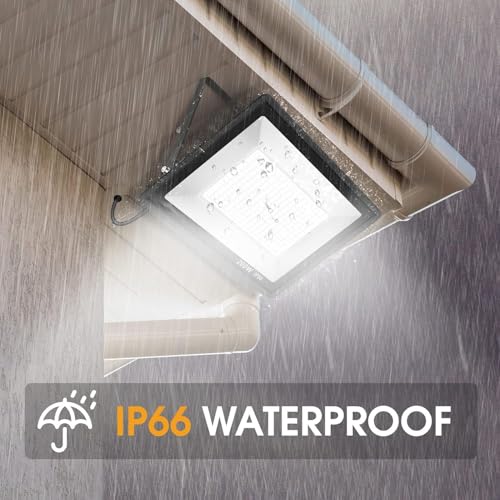 XYCN 200W LED Flood Light(3 Pack), Super Bright 22500lm Security Lights, IP66 Waterproof Outdoor Flood Light, 5000K Daylight Floodlight for Yard, Garden,Basketball Court, Arena - color: 200W 3pack led flood light