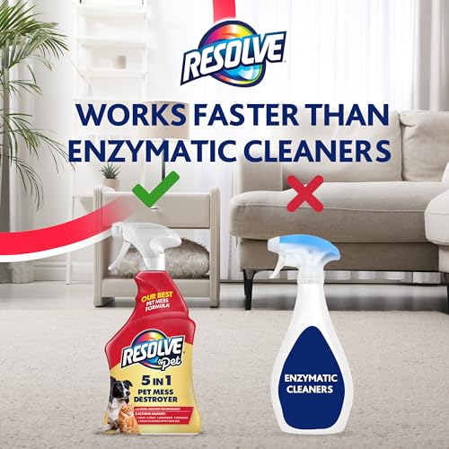 Resolve® 5-in-1 Pet Carpet Cleaner Spray for Stains & Odors, 22oz - size: 22 Fl Oz (Pack of 1)