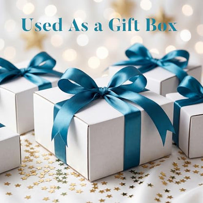 Shipping Boxes 6x6x3 Set of 25, White Corrugated Cardboard Box for Mailing Business Packaging - size: 6x6x3 Inches