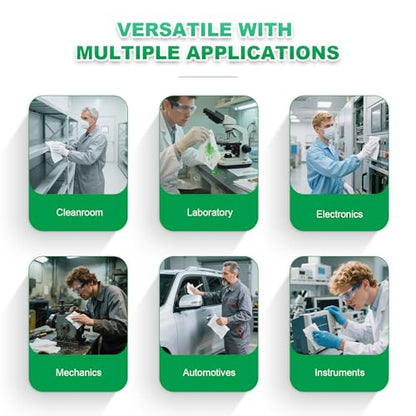 Cleanroom Wipes 12"x12" (150 Pcs,Grade B, 56GSM) - size: 149 Count (Pack of 1)
