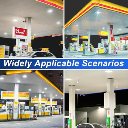 150W LED Gas Station Canopy Light (1-Pack), 21000LM 5700K, Surface Mount - size: 1-Pack