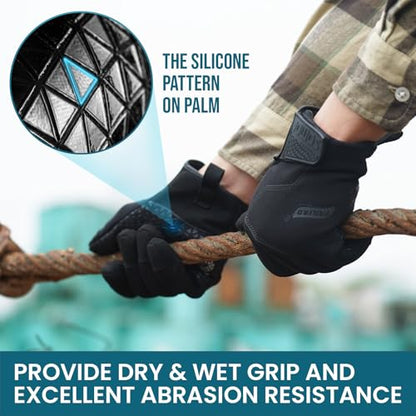 TAILI Level 5 Puncture, Level 3 Needle and A7 Cut Resistant Work Gloves, M