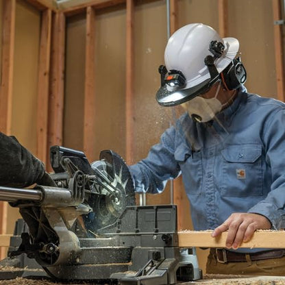 KLEIN TOOLS 60528 Full-Brim Hard Hat Face Shield, Clear, One Size - size: Full Brim Clear