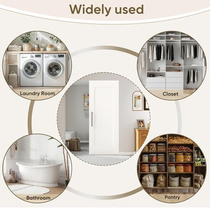 BarnSmith 36"x84" Concealed Sliding Barn Door with Soft Close Hardware Kits - size: 36''x84''