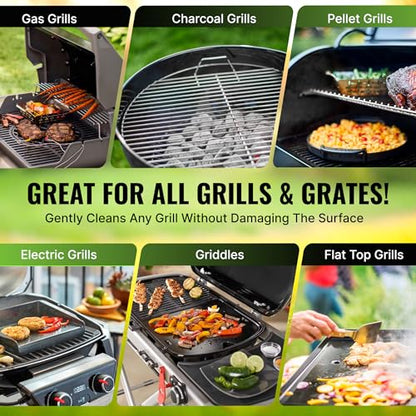 Citrusafe BBQ Grill Cleaner Spray for Outdoor Grill 16 OZ – Safe Heavy Duty Cleaner for Burnt Food & Grease – Degreases & Cleans Grates, Racks, Pellet, Ovens, Flat Top Grills, and Electric Smokers