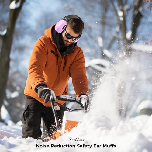 ProCase SNR33dB Noise Reduction Ear Muffs, Adult Hearing Protection - color: Purple