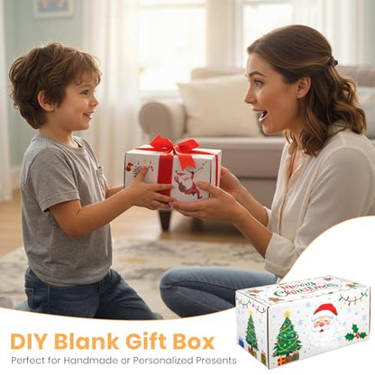 6x4x3 Inch Small Transport Box, Small Cardboard Box (12Pcs White) - color: White
