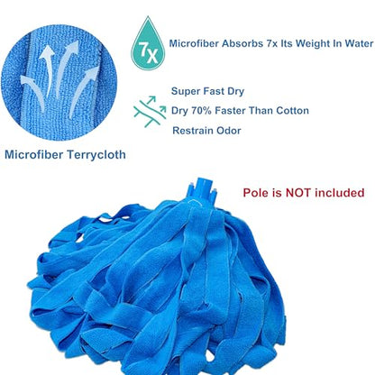 EaseYourDay Microfiber String Mop Head Refill, Fits 3/4" Screw-On Thread-3