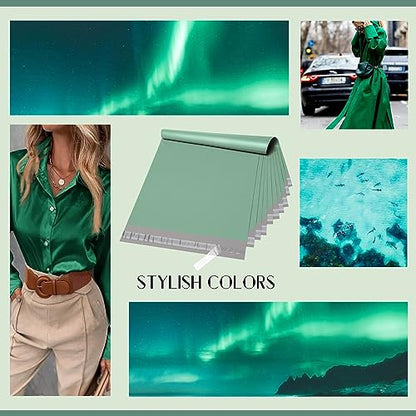 Metronic Poly Mailers 19x24 100 Pack, Large Shipping Bags for Clothes - color: Grayed Jade Green, size: 19x24 100PC