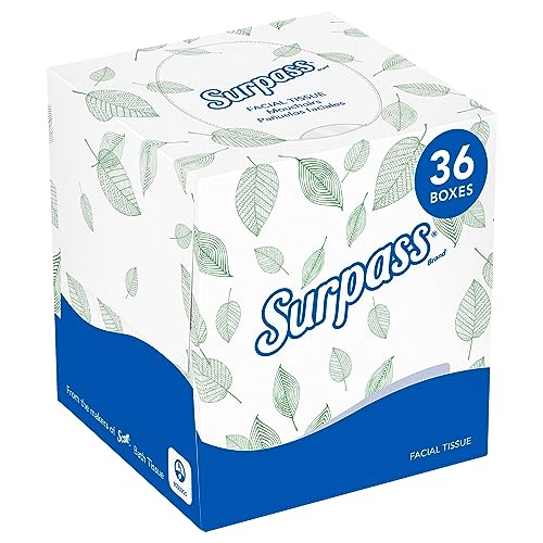 Surpass Facial Tissue, Bulk, 36 Boxes x 90 Tissues (21320)