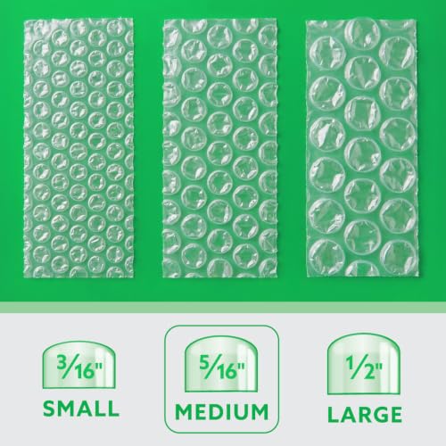 UPSable Bubble Roll, Medium Bubble 5/16", 24 in x 200 FT - size: Small Bubble – 48" x 200 Ft