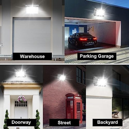 BBESTLED LED Wall Pack Light with Photocell, 80W 60W 48W LED Street Lights Outdoor, ETL 120-277V 5700K/5000K/4500K 10400LM IP65, Dusk to Dawn, Commercial LED Flood Light Outdoor - size: 80W-1PACK