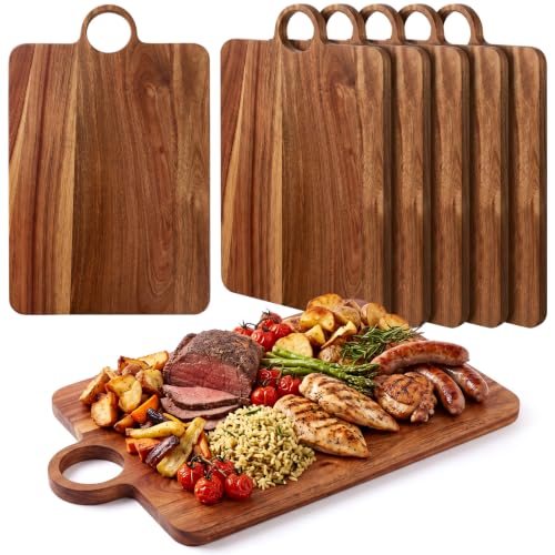 Roshtia 6 Pcs Wooden Cutting Boards 14x10'' Acacia Chopping Board, Vintage - style: Vintage