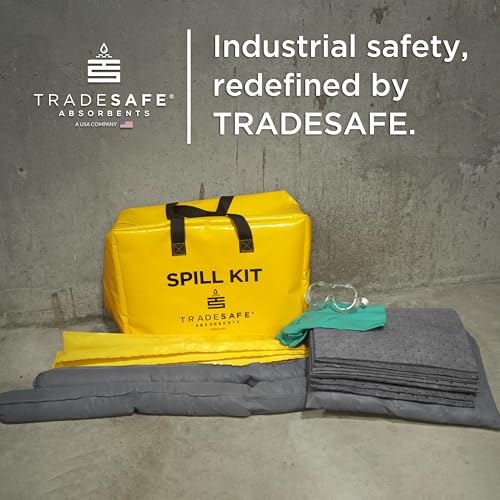 TRADESAFE Universal Spill Kit OSHA Approved, Portable Spill Kit Bag - style: Spill Kit Bag