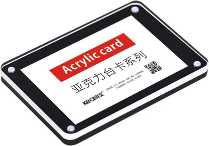 5 Pack Acrylic Label Holder (Black 90*60mm/3.54*2.36 inches)