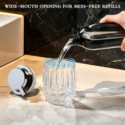 CICUFY Glass Foaming Hand Soap Dispenser, Clear - color: Clear