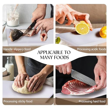 Commercial Cutting Board, Plastic Poly Kitchen Board Dishwasher Safe, Heavy Duty Food Prep Surface for Restaurant Use (48.82 x 24.41 x 0.57 inch) - color: White, size: 48.8"L x 24.4"W