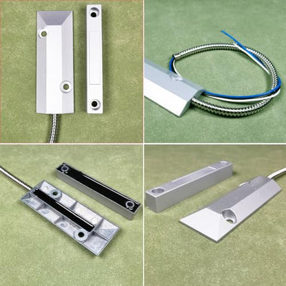 Gebildet 3 Wires Rolling Door Contact Magnetic Reed Switch Alarm for N.O./N.C. Applications OC-55 - color: Silver-E1283