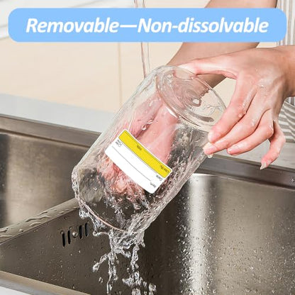 2 Rolls 1000 Pcs 1 inch X 2 inch Restaurant Quality Shelf Life Food Rotation Labels, Self-Adhesive Removable for Reusable Containers, Food Safety Date Sticker, Leftover Labels (Yellow-Blue) - style: Yellow-Blue