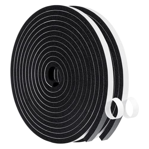 MAGZO 3/8in Wide X 1/4in Thick Narrow Foam Tape for Vents - size: 3/8in* 1/4in * 26FT