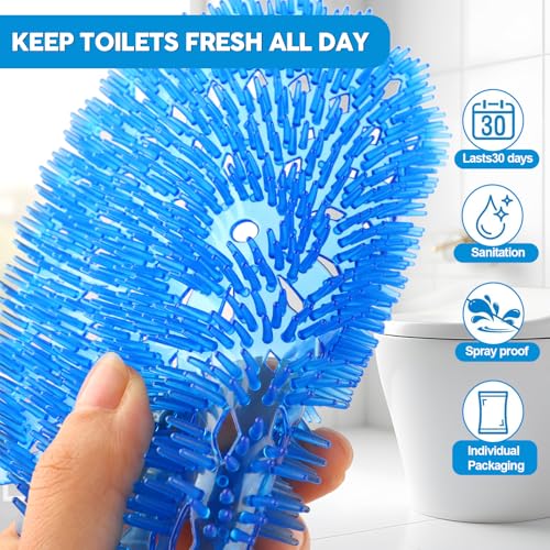 40 Packs Urinal screens deodorizer,3D anti-splash odor protection urinal cakes for men bathroom，toilet splash guard for men，five scents urinal mats (40)