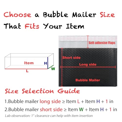 Light Pink Poly Bubble Mailers 4 x 7 + 1.57 Inch,120 Per Box - color: Light Pink, size: 4"x7"+1.57"