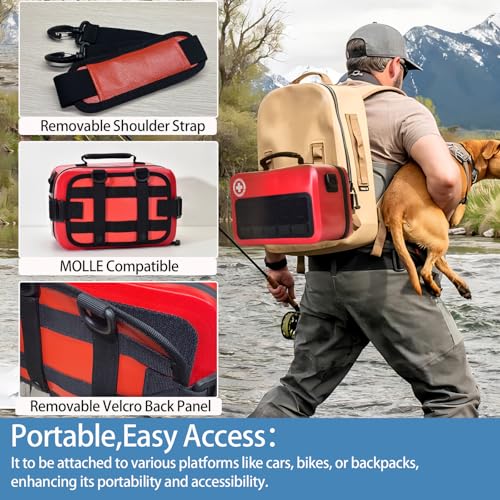 Besst Survivor Waterproof First Aid Kit -Complete Trauma Gear With Labeled Storage, MOLLE System&CPR Kit, Practical Medical Kit For Boating, Marine, Camping, Hurricane, Vehicle And Household Emergency - size: Extra Large