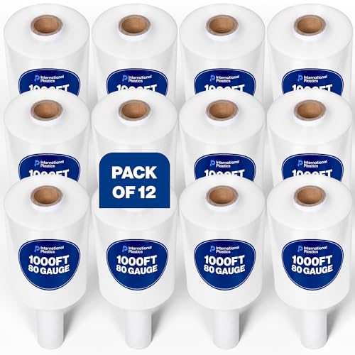 International Plastics Co. 5" Plastic Stretch Wrap with Handles - size: 12 Pack, style: 5" Products