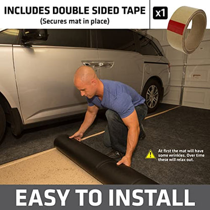 Drymate Garage Floor Mat 17' x 7'4", Waterproof Garage Flooring, USA Made - size: 7'4" x 17' (Rectangular)