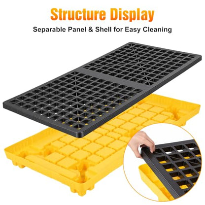 2 Drum Spill Pallet, 2000 lbs Forkliftable Tray