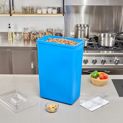 Restaurantware 10 gal Blue Plastic Cup Ingredient Bin - color: Blue