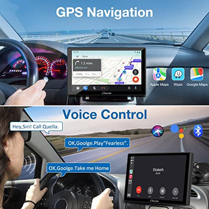 Carpuride W901 Pro Portable Carplay & Android Auto with Dula Bluetooth - size: 9.01inch